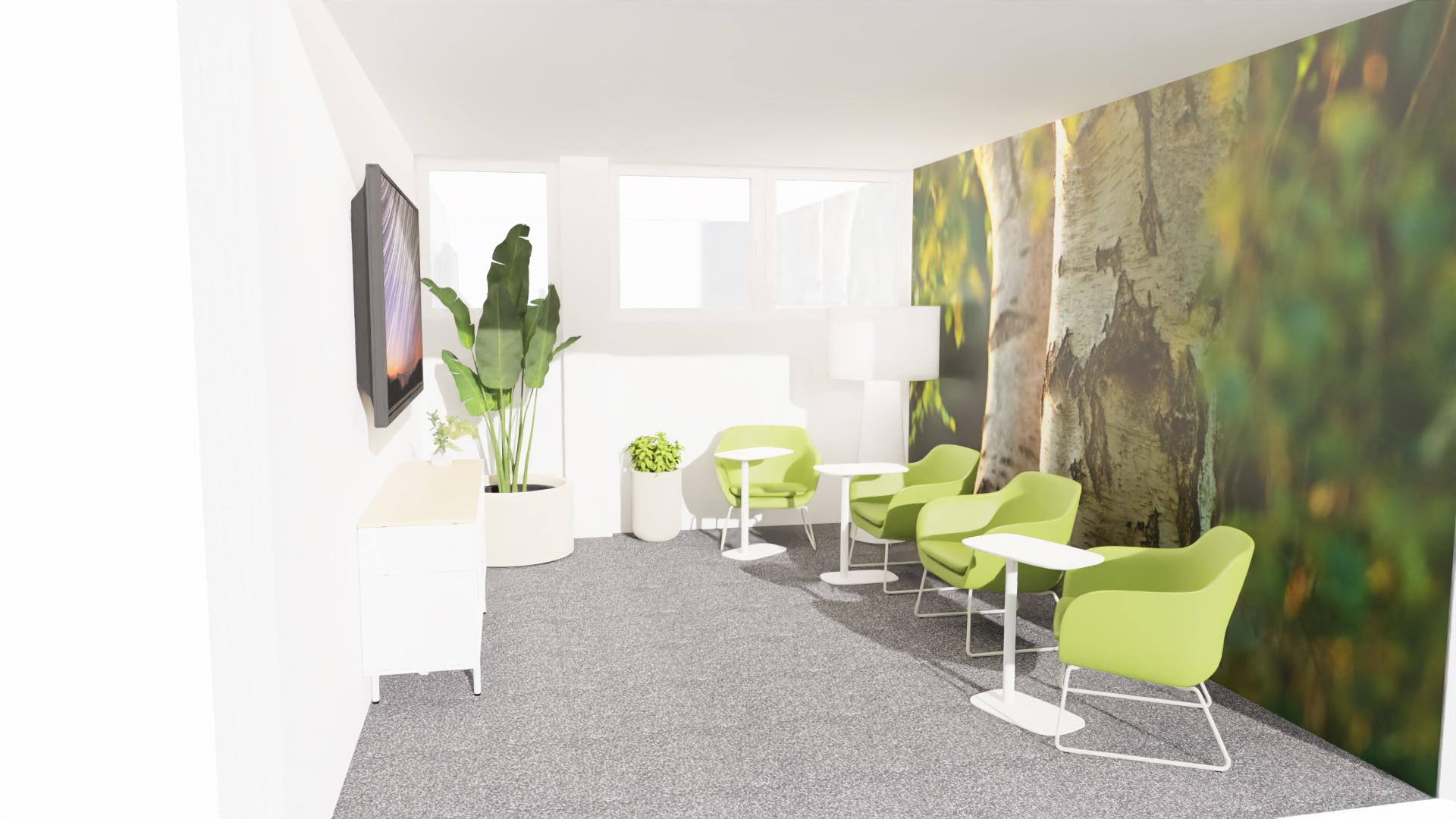 Rendering der Möbelfirma: Lounge