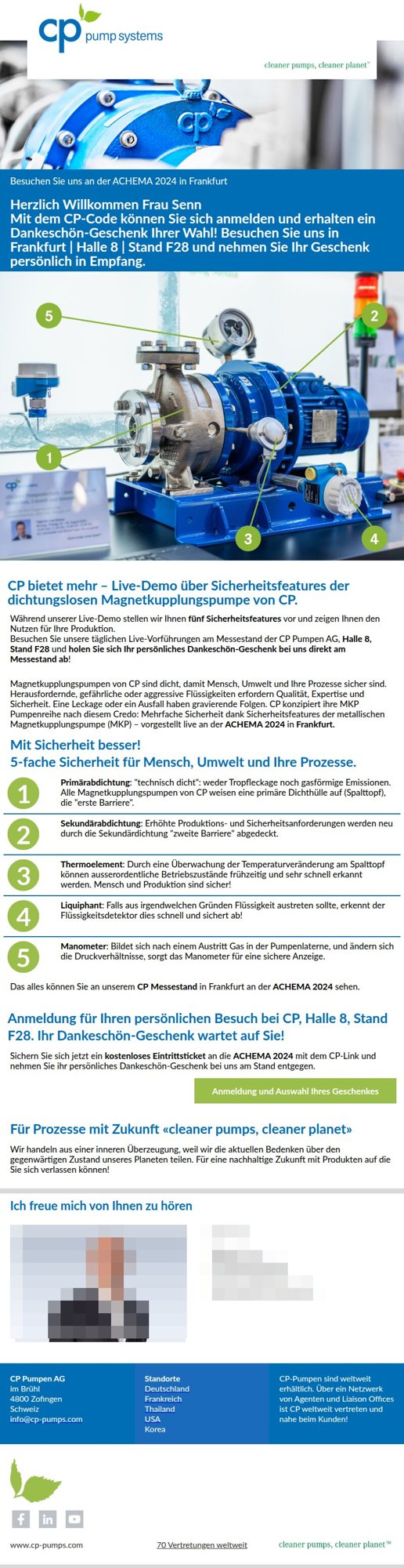 ACHEMA 2024, Werbung 2