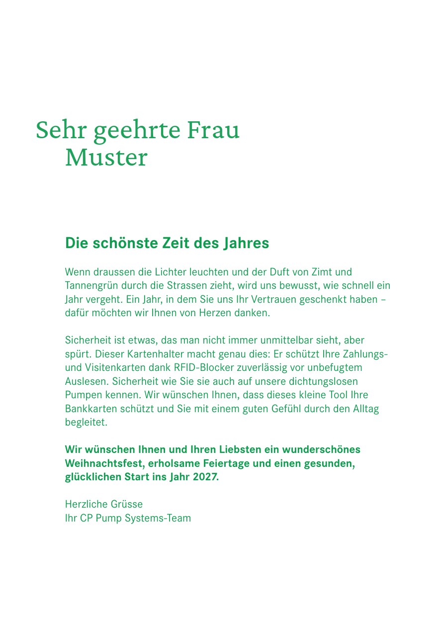 Innenseite B-Kunden: Die schönste Zeit des Jahres